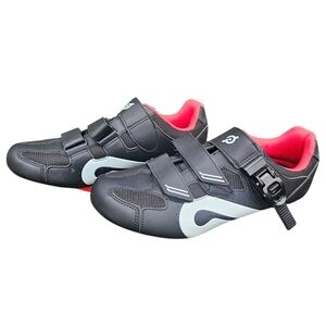 Peloton Cycling Shoes Bike Cleats EU 43 US W 12‎ US M 10 Black Red Spinning